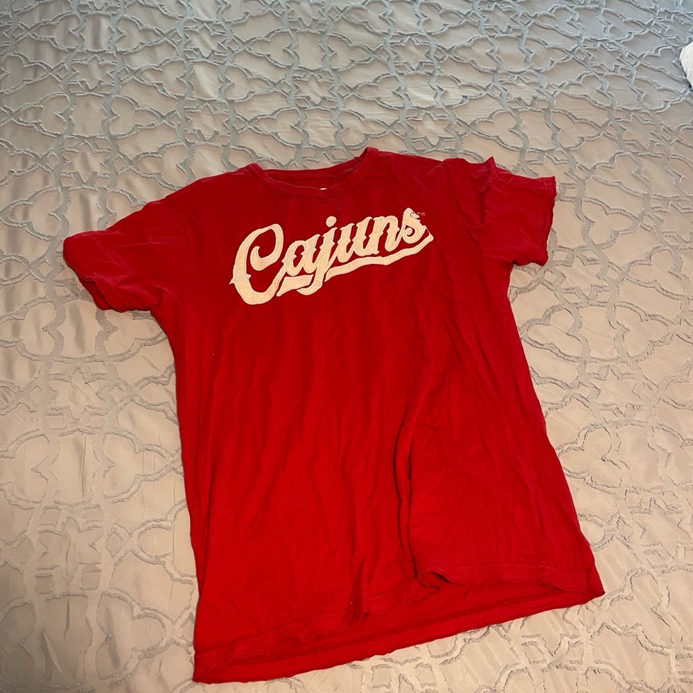 womens red ull shirt size medium